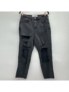 Hollister Curvy Ultra High Rise Vintage Style Straight Stretch Jeans Size 29